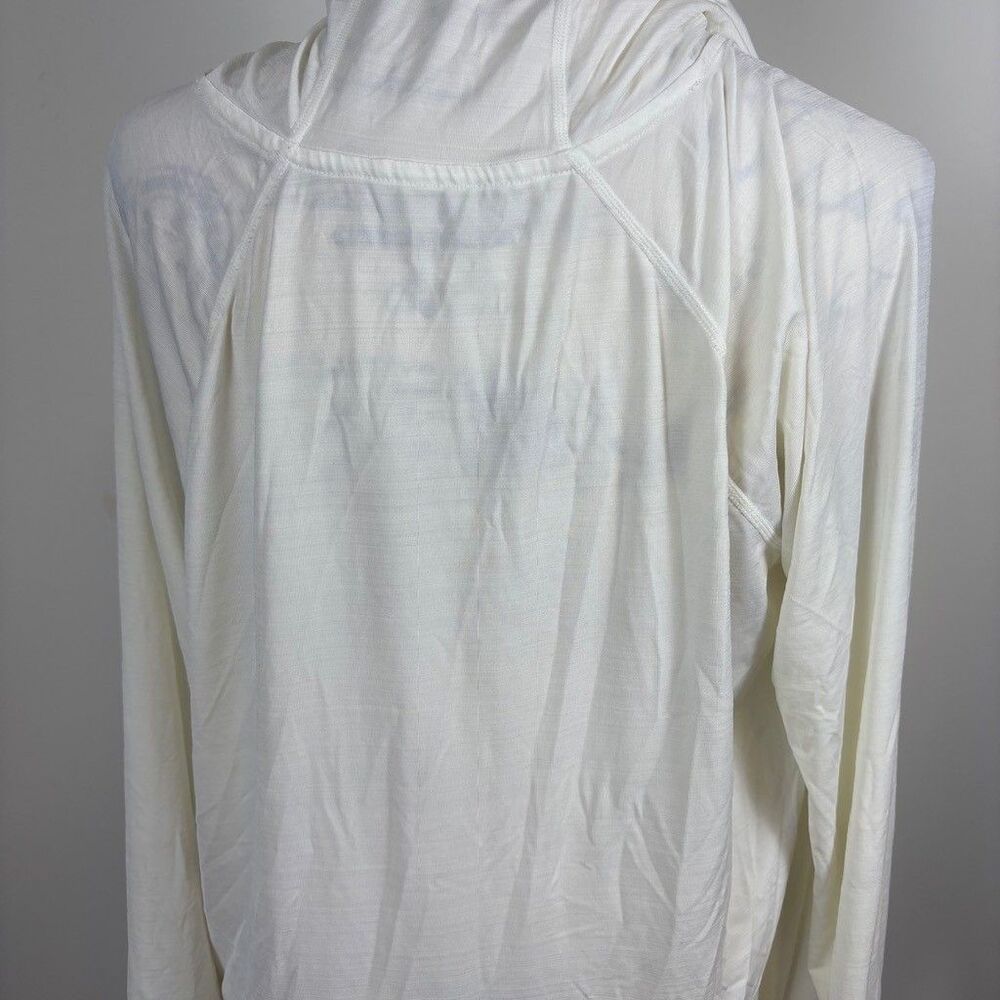 Tommy Hilfiger Sport Hoodie Womens XL White Lightweight Long Sleeve Pullover - Picture 6 of 8